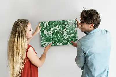 Quadro magnético para desenhar folhas de monstera