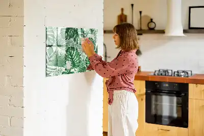 Quadro magnético para desenhar folhas de monstera