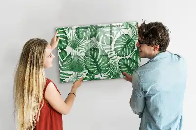 Quadro magnético para desenhar folhas de monstera