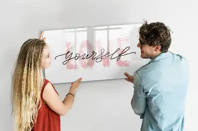 Quadro magnético para desenhar modelo Ame-se