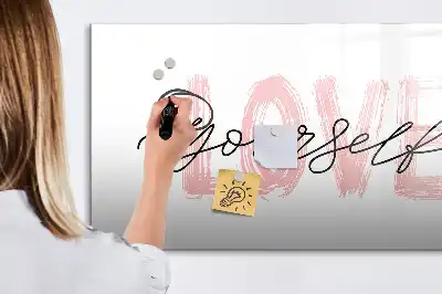 Quadro magnético para desenhar modelo Ame-se