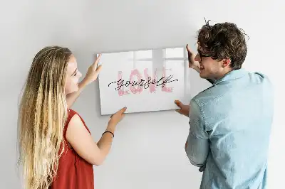 Quadro magnético para desenhar modelo Ame-se