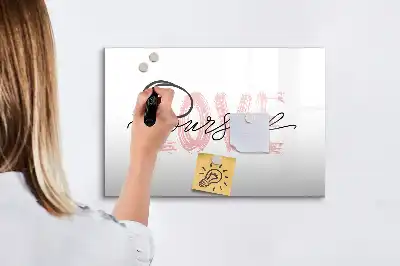 Quadro magnético para desenhar modelo Ame-se