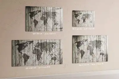 Mapa-múndi quadro magnético para escrever