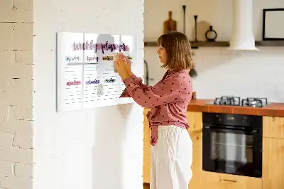 Quadro magnético para desenhar planner manuscrito