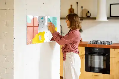 Quadro magnético para desenhar modelo Abstração POP