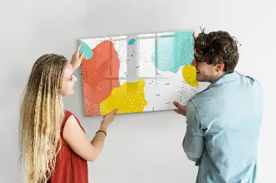Quadro magnético para desenhar modelo Abstração POP