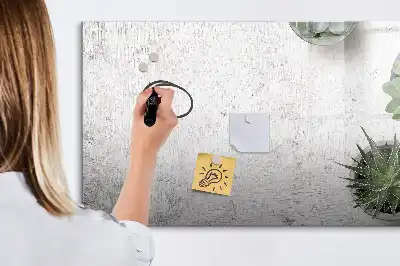 Quadro magnético para escrita com tema decorativo de plantas