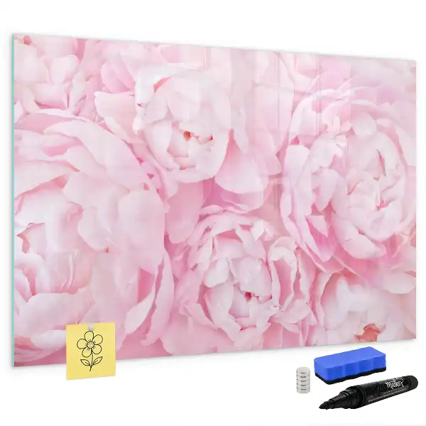 Quadro magnético para escrever modelo flores em flor