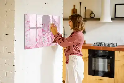 Quadro magnético para escrever modelo flores em flor