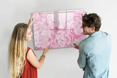 Quadro magnético para escrever modelo flores em flor
