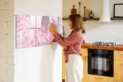 Quadro magnético para escrever modelo flores em flor