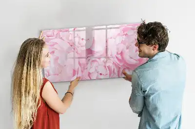 Quadro magnético para escrever modelo flores em flor