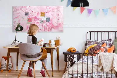 Quadro magnético para escrever modelo flores em flor