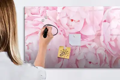 Quadro magnético para escrever modelo flores em flor