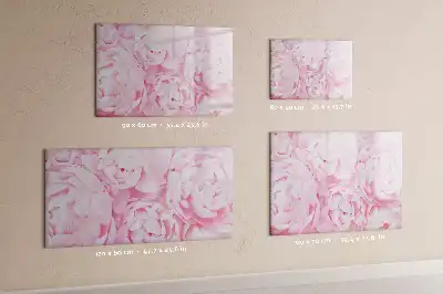 Quadro magnético para escrever modelo flores em flor