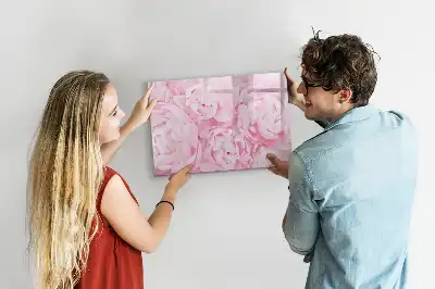 Quadro magnético para escrever modelo flores em flor