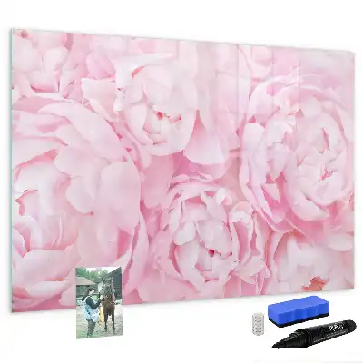 Quadro magnético para escrever modelo flores em flor