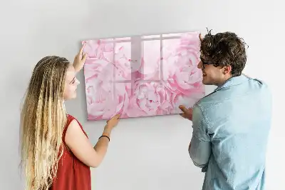 Quadro magnético para escrever modelo flores em flor