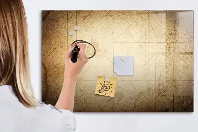 Quadro magnético para desenhar modelo mapa-múndi antigo