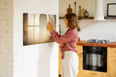 Quadro magnético para desenhar modelo mapa-múndi antigo