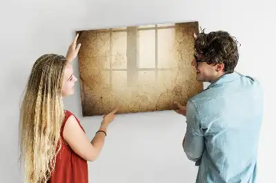 Quadro magnético para desenhar modelo mapa-múndi antigo