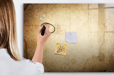 Quadro magnético para desenhar modelo mapa-múndi antigo