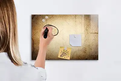 Quadro magnético para desenhar modelo mapa-múndi antigo