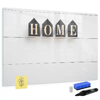 Quadro magnético para escrita modelo Texto Lar