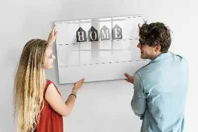 Quadro magnético para escrita modelo Texto Lar