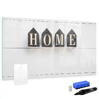 Quadro magnético para escrita modelo Texto Lar