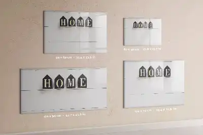 Quadro magnético para escrita modelo Texto Lar