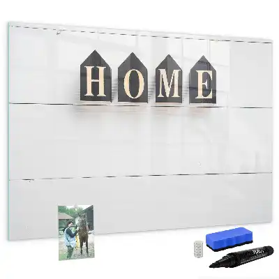 Quadro magnético para escrita modelo Texto Lar