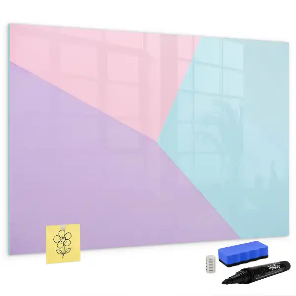 Quadro magnético para desenhar estampa em padrão pastel