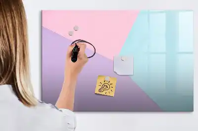 Quadro magnético para desenhar estampa em padrão pastel