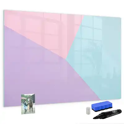 Quadro magnético para desenhar estampa em padrão pastel
