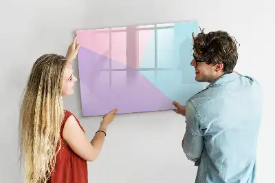 Quadro magnético para desenhar estampa em padrão pastel