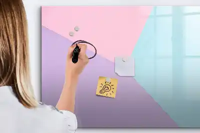 Quadro magnético para desenhar estampa em padrão pastel