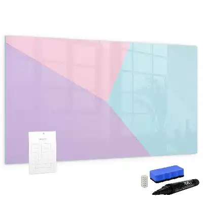 Quadro magnético para desenhar estampa em padrão pastel