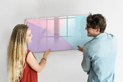 Quadro magnético para desenhar estampa em padrão pastel