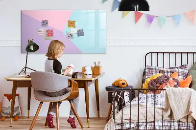 Quadro magnético para desenhar estampa em padrão pastel