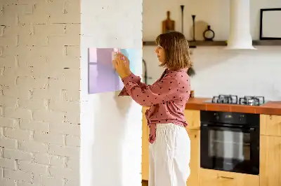 Quadro magnético para desenhar estampa em padrão pastel