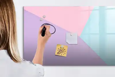 Quadro magnético para desenhar estampa em padrão pastel