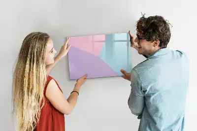 Quadro magnético para desenhar estampa em padrão pastel