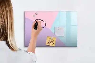 Quadro magnético para desenhar estampa em padrão pastel