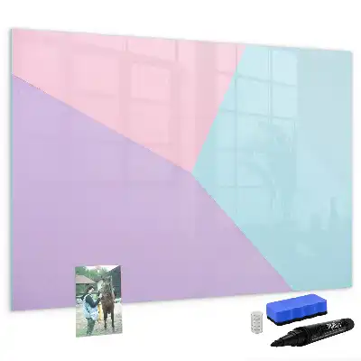 Quadro magnético para desenhar estampa em padrão pastel