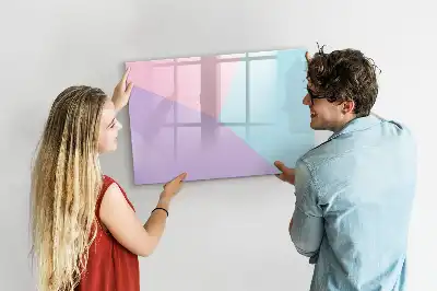 Quadro magnético para desenhar estampa em padrão pastel
