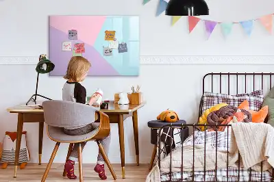 Quadro magnético para desenhar estampa em padrão pastel