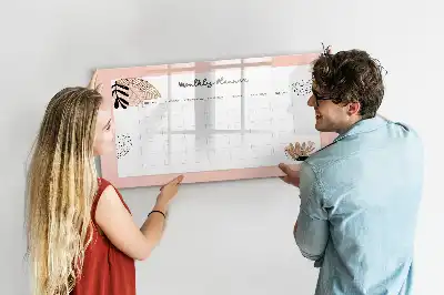 Quadro magnético para desenhar com estampa de flores