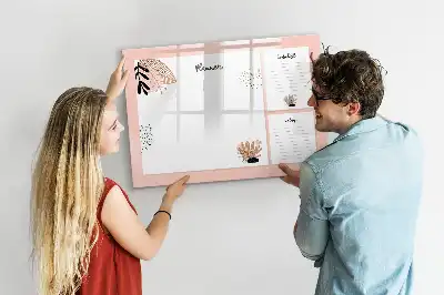 Quadro magnético para escrever notas de planner